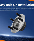 Front view of Front Wheel Bearing Hub Assembly 5 Lug With ABS Fit Dodge Magnum 2005-2008 RWD Charger 2006-2011 RWD