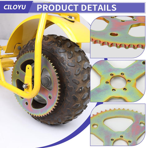 High Torque 60T Sprocket For 420 Chain 37mm Bore Upgrade For 212cc Minibikes And Larger Engines Fits Coleman CT100U CC100X RB100 Baja Doodle Bug DB30 Motovox MBX10 Mega Moto MMB80 And MMB105 Predator