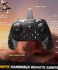 Foam Remote Control Drone For Kids Ages 8 To 12 With Lights 360 Degree Flips Auto Hover Headless Mode One Key Takeoff Landing remote control