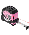 Two In One Laser Tape Measure With 215 Ft Laser Range And 16 Ft Manual Tape, Clear Laser Distance Readout On Screen, Post Datum Mode For Starting Measurements, Durable Ergonomic Grip, Pro Grade Tool For DIY Builders And Pros, pink black