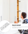 Detachable Stainless Steel Door Hinges Set For Wood And Furniture, Rising Butt Hinges With Multi Hole Fitting in kitchen cabinet