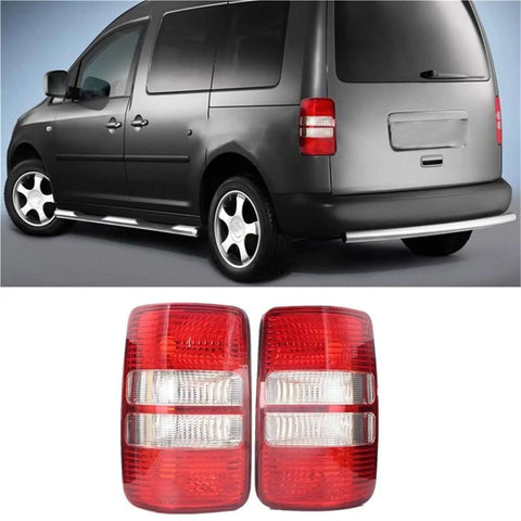 Beefed Up Rear Tail Light With LED Brake Lamp Turn Signal And Fog For VW Caddy Kasten Life Box 2011 2015 Red Left Upgrade