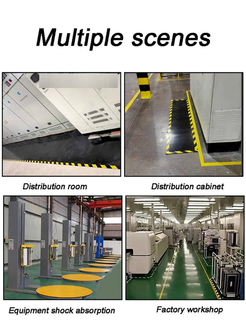 Real Deal Black Heavy Duty Dielectric Rubber Insulation Mat For Industrial Electrical Safety And High Voltage Work With Anti Static Non Slip Grip For Substations Control Rooms