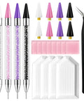 Wax Pencil For Rhinestones And Nail Art With Dual Head Rhinestones Picker Tool Sticky Wax Tip Grabs Stones Instantly Set