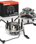 Front Wheel Bearing And Hub Assembly Pair With ABS For 2011 2014 Ford F 150 Expedition And Lincoln Navigator 6 Lug 4WD Only Drop In Ready
