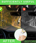 Before and after using Fast Windshield Repair Kit For Cars With 20 Minute Cure No Tools Required Fix Glass Cracks And Chips At Home