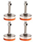 Badass Heavy Duty Adjustable Leveling Feet Four Pack M16 Thread Carbon Steel Furniture Levelers Equipment Support Legs