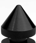 Close-up of a black spike style bumper quick release fastener, part of the Beefed Up Front And Rear Spike Style Bumper Quick Release Fastener Kit Pack Of 4 Black for easy install.