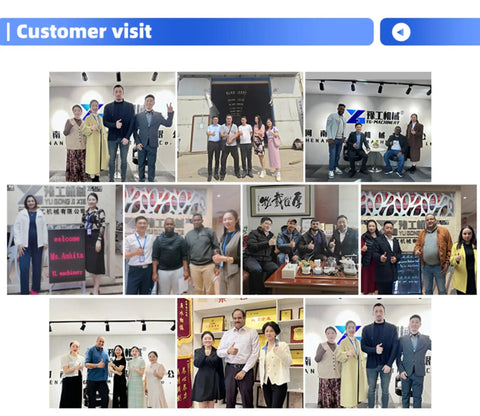 Customer visit collage showing Workhorse Remote Controlled Hydraulic Lifting Crane With Portable Telescopic Boom For Indoor And Outdoor Construction Projects And Industrial Engineering Wireless Remote Operation For Confined Spaces