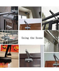 Light Commercial Aluminum Door Closer With Soft Close And Automatic Adjustable Arm installed on various doors in different settings.