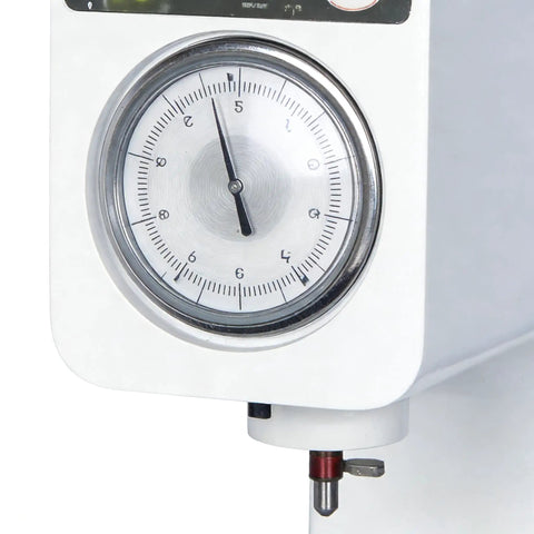 Heavy Duty Electric Motorized Superficial Rockwell Hardness Tester Features Dial Display showing precision measurements.