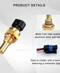 Slick Car Engine Coolant Temperature Sensor With Pigtail Connector, tough copper design, easy to install, compatible with Chevy.