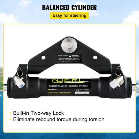 Hydraulic Steering Cylinder For Outboard Marine Boats 300HP Front Mount Build With Advanced Crush Resistance Made Like A Tank For Gritty Environments And Guarantees Smooth Navigation Control