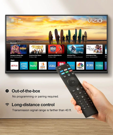 XRT140 Remote Replacement For D Series M Series V Series LED LCD Smart TVs No Programming Required Easy Setup