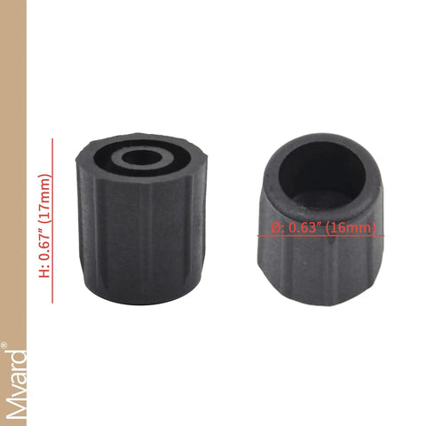 Hella Durable Black 50 Pack Anti Uv Round Baluster Connectors For Stair Railing Hardware Fits 3 4 Inch Diameter 17mm height