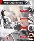 Amazon Clatoon brake line flaring tool kit with tubing cutter, 5 adapters for copper, aluminum and brass tubes