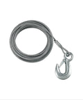 Beefy Galvanized Steel Boat Winch Cable With Hook Three Sixteenth Inch By 25 Foot Heavy Duty Trailer Winch Line for marine use
