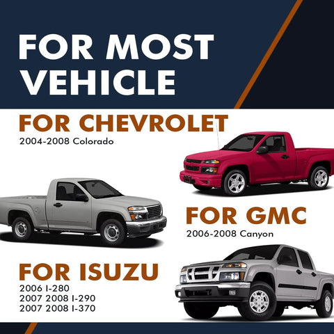 Image of 2004-2008 Chevy Colorado and 2004-2008 GMC Canyon trucks, highlighting compatibility with Front Wheel Hub Bearing Assembly Replacement.
