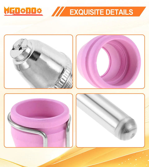 Plasma Cutter Consumables Kit With Tips Nozzles Electrodes Shield Cups For CUT55 CUT60 LGK-60 WSD-60 SG-55 And More details