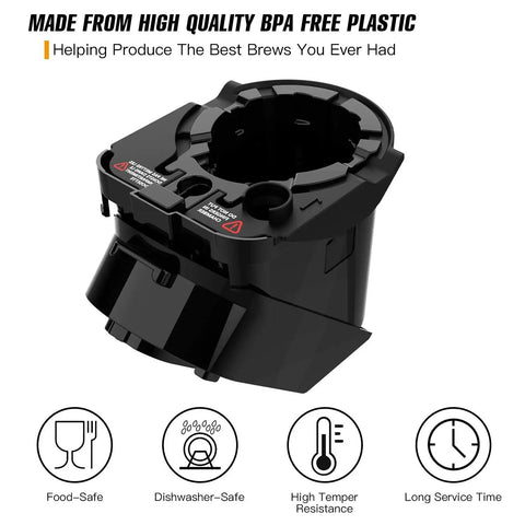 Full Assembly Replacement Pod Holder Needle Kit For All Keurig 2.0 Coffee Makers, BPA-free plastic, dishwasher safe