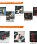 How to use Dual Fuel Camping Stove With Wind Blocker, 10,000 BTU Portable Gas Stove For Outdoor Cooking, Propane Or Butane