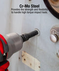 Using Heavy Duty 3/4 To 1-1/4 Inch Drive Impact Hex Driver Set, 5-Piece SAE, Cr-Mo Steel in tight space for maintenance