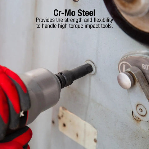 Using Heavy Duty 3/4 To 1-1/4 Inch Drive Impact Hex Driver Set, 5-Piece SAE, Cr-Mo Steel in tight space for maintenance