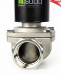 Heavy Duty Pro Grade One And A Half Inch Solenoid Valve With 110 Volt AC Stainless Steel Body Normally Closed Viton Seal High Flow