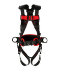 Front view of Construction Style Positioning Harness 1161308 All Day Comfort With Readjustment-Free D Ring, Black Small
