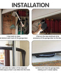 Heavy-Duty Garage Door Bottom Seal Kit With Pre-Drilled Aluminum Track Retainer Base installation process