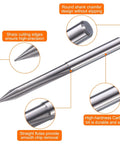 HARFINGTON 5pc CNC V-bit set with 30° 1/8 inch shank, 0.1mm carbide engraving bits for wood and acrylic