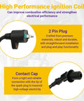 Image showing components of Gy6 Ignition Coil With 6 Pin AC CDI Box Kit for 50cc to 150cc Taotao ATM50 Thunder 50 Scooters.