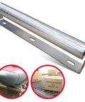 16 Inch Roller and Bracket Set for Conveyor and DIY Projects 1.5 Inch Diameter Galvanized Steel No Fuss Install Industrial Grade