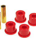 Universal Pivot Bushing Kit for 1/2 Inch Bolt, 1-1/2 Inch Bushing Size, Red Polyurethane Upgrade for Suspension parts displayed
