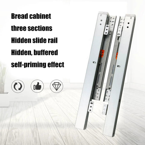 Beefed Up Heavy Duty Drawer Slides With Hydraulic Dampening Full Extension Soft Close 40Kg Load Capacity Ideal For Kitchen