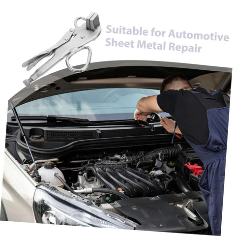 Heavy Duty Adjustable Locking Steel Plate Clamp Pliers For Auto Body Repair And Welding with wide duckbill jaw