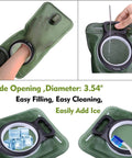 2L Hydration Bladder For Hiking Backpacks And Running Gear BPA Free Leak Proof Water Reservoir with Wide Opening