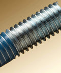 Bolt with blue coating up close showing Blue Threadlocker TL43 Medium Strength, 50 mL Bottle That Keeps Nuts And Bolts From Loosening With Vibration