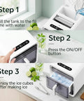 Slick Portable Countertop Ice Maker With Square Cube Batches And Smart Infrared Tracking For Fresh On Demand Chill step-by-step guide