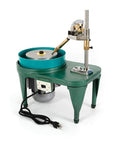 Gem Faceting Machine For Jewelry Making 110V Rock Bench Polisher And Grinding Lathe Tool Pro Grade Compact 6 Inch Polishing Disc