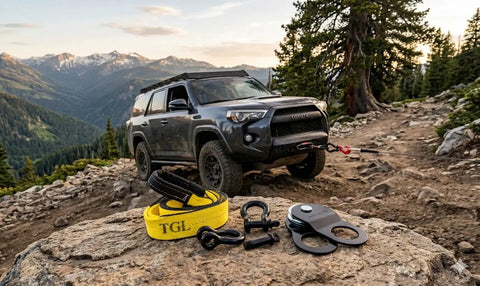 Beefy 10 Ton Winch Snatch Block Pulley Heavy Duty 22,000 Pound Capacity For Off Road Recovery with Jeep, Toyota.