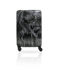 20 inch kids dinosaur carry on luggage featuring Jurassic World graphics with durable hard shell and spinner wheels for easy travel.