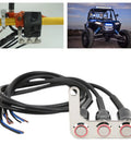 LED Illuminated Handlebar Switch With Stainless Steel Horn, Headlight, And Spot Lamp Control For Motorcycle ATV Dirt Bike Electric Bike