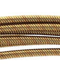 Metal Electrical Cable Puller Tool With Solid Spring For Easy Threading Of Lead Wires, 4mm flat head, gold metal wires