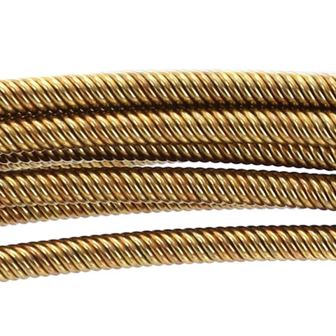 Metal Electrical Cable Puller Tool With Solid Spring For Easy Threading Of Lead Wires, 4mm flat head, gold metal wires