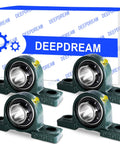 Heavy Duty Pillow Block Bearing 1 Inch Bore Cast Iron Mounted Bearing Block Self Aligning For Industrial Machinery, 4 Pack
