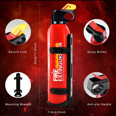 4 Pack Multipurpose Abc K Fire Extinguisher With Heavy Duty Wall Mount Bracket Compact Emergency Safety Kit Designed For Kitchen Home Garage Ultimate Flame Knockdown Tool