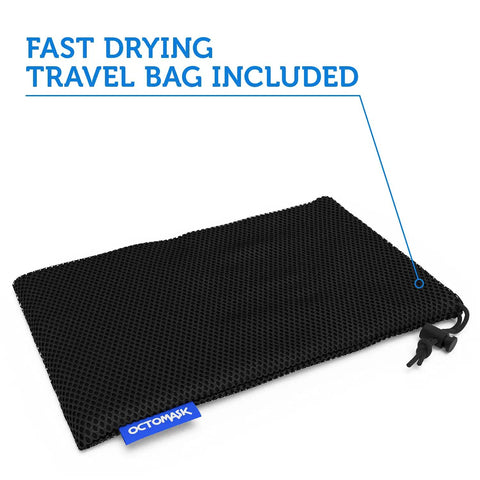 Mesh travel bag for Scuba Mask With Built-In GoPro Mount For All GoPro Hero Cameras, Ultra Soft Silicone Skirt, Fits Like A Glove