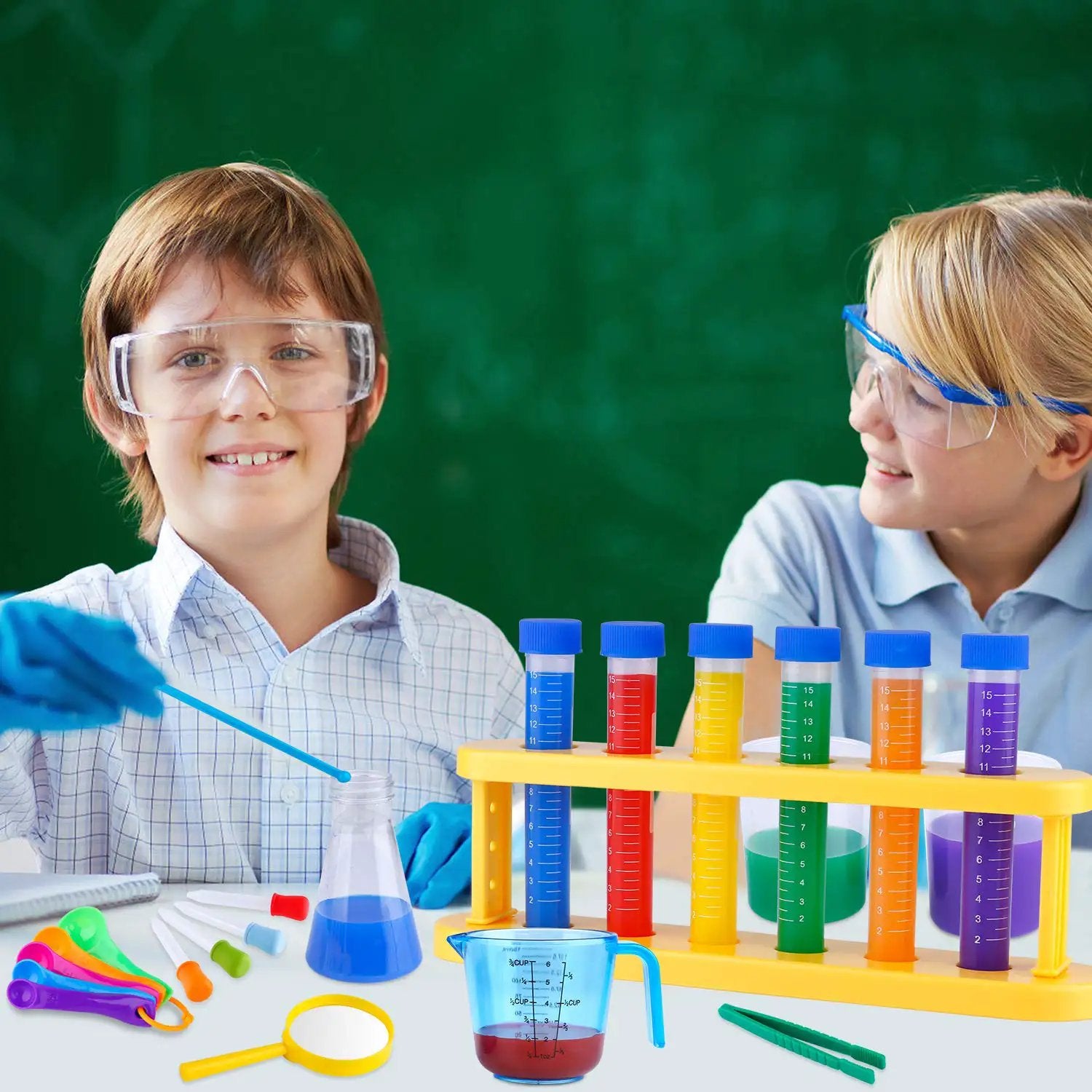 Kids Science Experiment Kit With Lab Coat