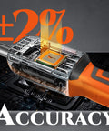 Digital Torque Wrench Three Eighths Inch Drive With Range From Four Point Nine To Ninety Nine Point Six Foot Pounds ±2% accuracy